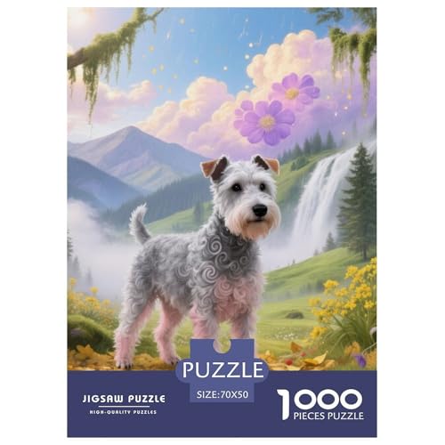 Der Bedlington Terrier Puzzles Geeignet Für Erwachsene Und Kinder Kreativ 1000 Teile niedlich Haustier Spiele Unique Home Decor 70x50cm/ Der Bedlington Terrier Puzzles Geeignet Für Erwachsene Und Kinder Kreativ 1000 Teile niedlich Haustier Spiele Unique Home Decor 70x50cm/ von XDDBYUIZP