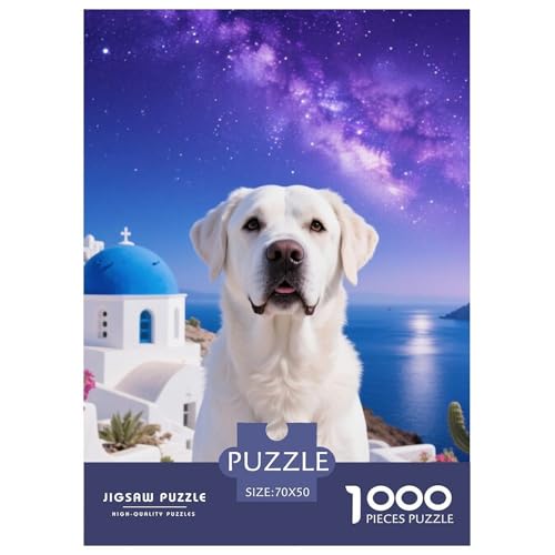 Dogo Argentino Jigsaw Geeignet Für Erwachsene Und Kinder Kreativ 1000 Stücke niedlich Haustier Spaß Herausforderend Unique Home Decor 70x50cm Dogo Argentino Jigsaw Geeignet Für Erwachsene Und Kinder Kreativ 1000 Stücke niedlich Haustier Spaß Herausforderend Unique Home Decor 70x50cm von XDDBYUIZP