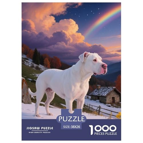 Dogo Argentino Jigsaw Geeignet Für Erwachsene Und Kinder Kreativ 1000 Stücke niedlich Haustier Spiele Unique Home Decor 38x26cm Dogo Argentino Jigsaw Geeignet Für Erwachsene Und Kinder Kreativ 1000 Stücke niedlich Haustier Spiele Unique Home Decor 38x26cm von XDDBYUIZP
