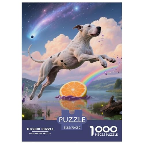 Dogo Argentino Jigsaw Geeignet Für Erwachsene Und Kinder Kreativ 1000 Stücke niedlich Haustier Spiele Unique Home Decor 70x50cm Dogo Argentino Jigsaw Geeignet Für Erwachsene Und Kinder Kreativ 1000 Stücke niedlich Haustier Spiele Unique Home Decor 70x50cm von XDDBYUIZP