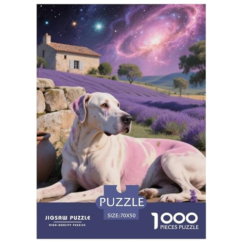 Dogo Argentino Puzzle Geeignet Für Erwachsene Und Kinder Kreativ 1000 Stücke niedlich Haustier Spaß Herausforderend Unique Home Decor 70x50cm Dogo Argentino Puzzle Geeignet Für Erwachsene Und Kinder Kreativ 1000 Stücke niedlich Haustier Spaß Herausforderend Unique Home Decor 70x50cm von XDDBYUIZP