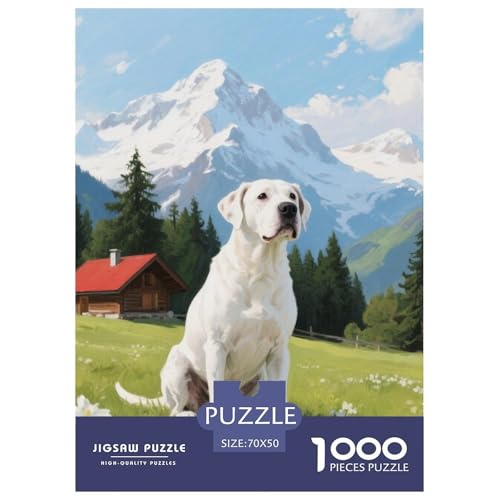 Dogo Argentino Puzzle Geeignet Für Erwachsene Und Kinder Kreativ 1000 Stücke niedlich Haustier Spiele Unique Home Decor 70x50cm Dogo Argentino Puzzle Geeignet Für Erwachsene Und Kinder Kreativ 1000 Stücke niedlich Haustier Spiele Unique Home Decor 70x50cm von XDDBYUIZP