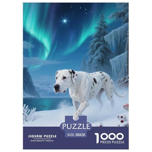Dogo Argentino Puzzles Geeignet Für Erwachsene Und Kinder Kreativ 1000 Stück niedlich Haustier Spiele Unique Home Decor 38x26cm Dogo Argentino Puzzles Geeignet Für Erwachsene Und Kinder Kreativ 1000 Stück niedlich Haustier Spiele Unique Home Decor 38x26cm von XDDBYUIZP