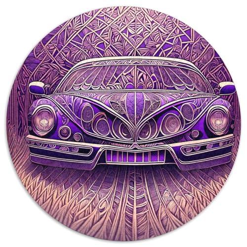 Fahrzeug 1000 Stück Puzzles Stressabbau Spielzeug Für Familienpuzzle Retro Rundes Puzzle Puzzle-Spiele Wand DekoRatteteteion Geschenk 1000pcs (67.5x67.5cm) von XDDBYUIZP