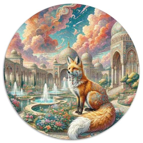 Fox 1000 PCS Puzzle Stressabbau-Spielzeug Für Erwachsene Kinder Tier Rund Puzzle-Spiele Wand DekoRatteteion Geschenk (67.5x67.5cm)​ von XDDBYUIZP