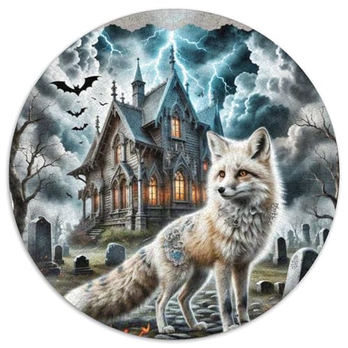 Fox 1000 Stück Puzzle Stressabbau Spielzeug Für Familienpuzzle Tier Rund Puzzle-Spiele Wand DekoRatteteion Geschenk (67.5x67.5cm)​ von XDDBYUIZP