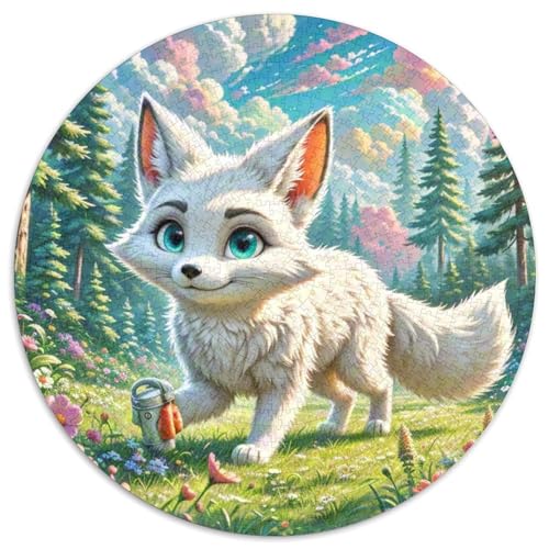 Fox 1000 Stück Puzzles Stressabbau-Spielzeug Für Erwachsene Kinder Tier Circular Puzzle-Spiele Wand DekoRatteteion Geschenk (67.5x67.5cm)​ von XDDBYUIZP