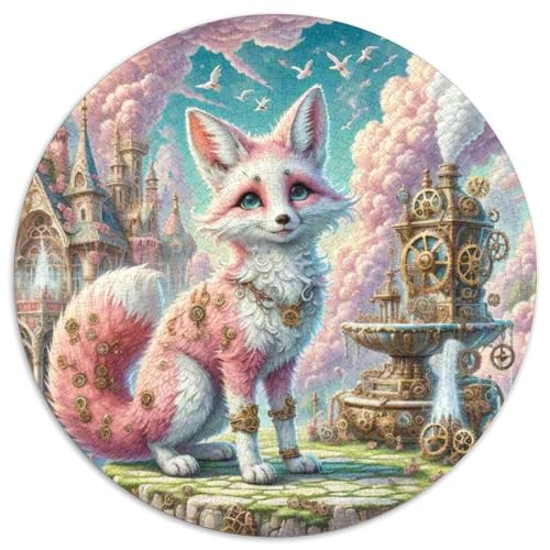 Fox 1000 Stück Puzzles Stressabbau-Spielzeug Für Erwachsene Kinder Tier Runden Puzzle-Spiele Wand DekoRatteteion Geschenk (67.5x67.5cm)​ von XDDBYUIZP
