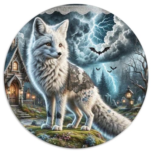 Fox 1000 Stück Puzzles Stressabbau Spielzeug Für Familienpuzzle Tier Circular Puzzle-Spiele Wand DekoRatteteion Geschenk (67.5x67.5cm)​ von XDDBYUIZP