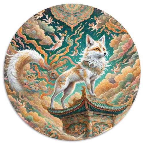 Fox 1000 Stück Puzzles Stressabbau Spielzeug Für Familienpuzzle Tier Circular Puzzle-Spiele Wand DekoRatteteion Geschenk (67.5x67.5cm)​ von XDDBYUIZP