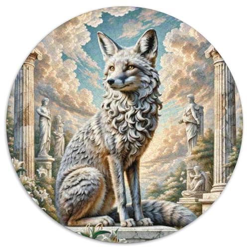 Fox 1000 Stück Puzzles Stressabbau Spielzeug Für Familienpuzzle Tier Rund Puzzle-Spiele Wand DekoRatteteion Geschenk (67.5x67.5cm)​ von XDDBYUIZP