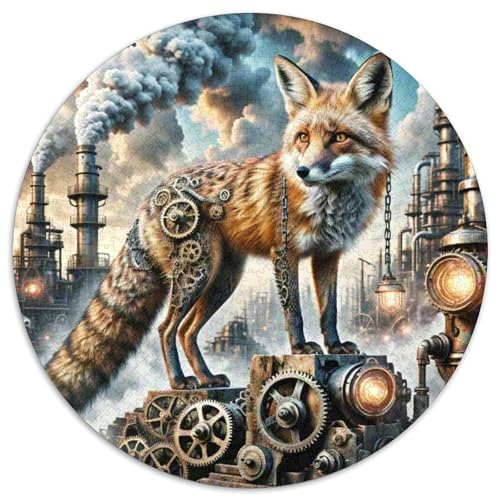 Fox 1000 Stück Puzzles Stressabbau Spielzeug Für Familienpuzzle Tier Rundes Puzzle-Spiele Wand DekoRatteteion Geschenk (67.5x67.5cm)​ von XDDBYUIZP