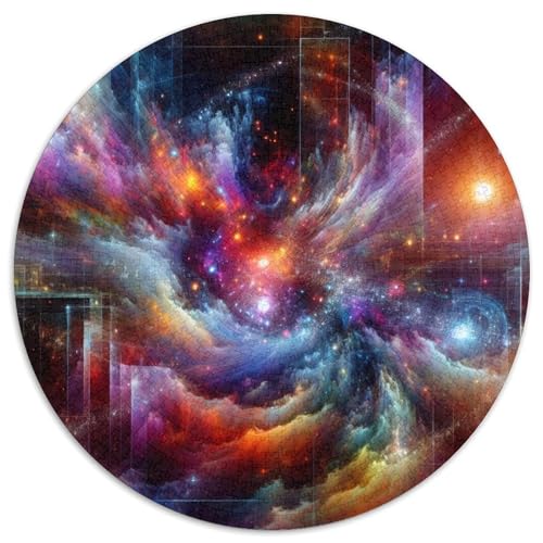 Galaxien 1000 Stück Puzzle VerringerterDruck Circular Puzzle Puzzle-Spiele Wand Dekoration Geschenk (67.5x67.5cm) von XDDBYUIZP