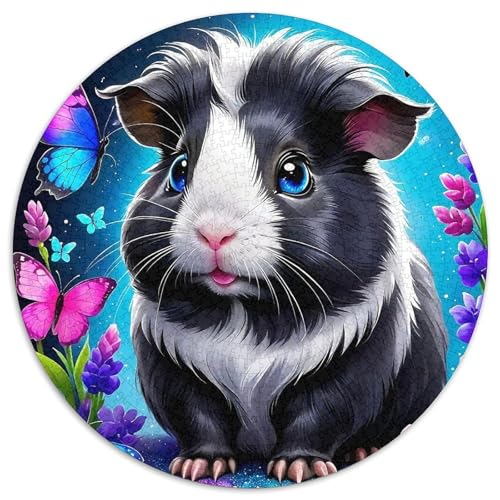 Guineeschwein 1000 Stück Puzzles Stressabbau Spielzeug Für Familienpuzzle Circular Puzzle Puzzle-Spiele Wand Dekoration Geschenk (67.5x67.5cm) von XDDBYUIZP