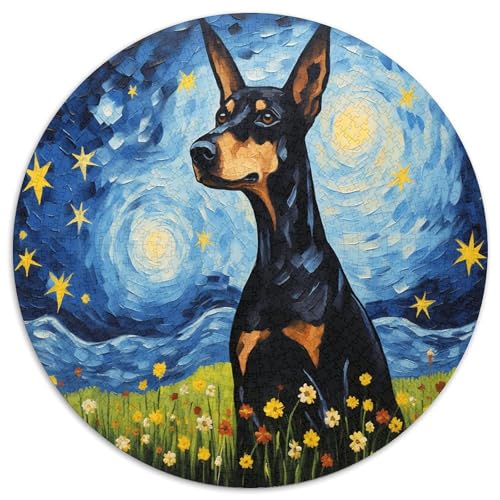 Hund 1000 PCS Puzzles Stressabbau-Spielzeug Für Erwachsene Kinder Süße Haustiere Circular Puzzles Puzzle-Spiele Wand Dekoration Geschenk 1000pcs (67.5x67.5cm) von XDDBYUIZP