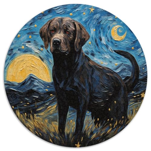 Hund 1000 Stück Puzzle Stressabbau Spielzeug Für Familienpuzzle Süße Haustiere Circular Puzzles Puzzle-Spiele Wand Dekoration Geschenk 1000pcs (67.5x67.5cm) von XDDBYUIZP