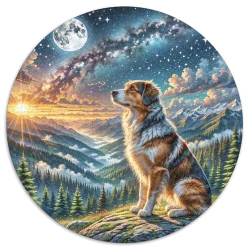 Lowchen 1000 Stück Puzzle Stressabbau Spielzeug Für Familienpuzzle Runden Puzzle Puzzle-Spiele Wand Dekoration Geschenk (67.5x67.5cm) von XDDBYUIZP