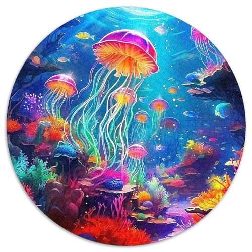Medulen 1000 Stück Puzzle VerringerterDruck Circular Puzzle Puzzle-Spiele Wand Dekoration Geschenk (67.5x67.5cm) von XDDBYUIZP