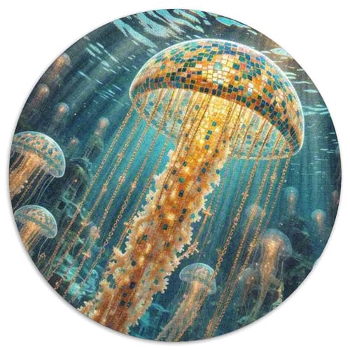 Medulen 1000 Stück Puzzle VerringerterDruck Ocean Rundes Puzzle Puzzle-Spiele Wand Dekoration Geschenk 1000pcs (67.5x67.5cm) von XDDBYUIZP