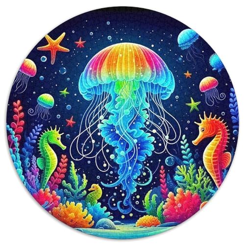 Medulen 1000 Stück Puzzles Für Erwachsene Und Kinder Jahren Runden Puzzle Puzzle-Spiele Wand Dekoration Geschenk (67.5x67.5cm) von XDDBYUIZP