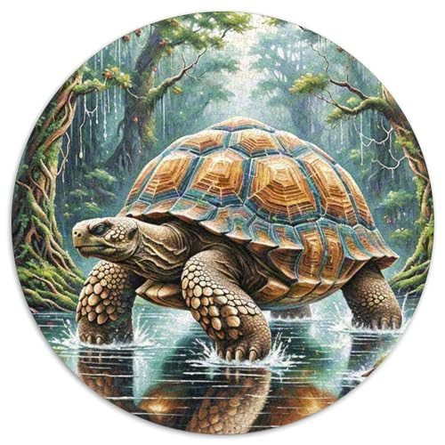 Meeresschildkröte（1） 1000 PCS Puzzles Stressabbau-Spielzeug Für Erwachsene Kinder Cute Animals Circular Puzzles Puzzle-Spiele Wand Dekoration Geschenk 1000pcs (67.5x67.5cm) von XDDBYUIZP