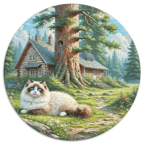 Muppet 1000 PCS Puzzles Stressabbau Spielzeug Für Familienpuzzle Süße Haustiere Circular Puzzles Puzzle-Spiele Wand Dekoration Geschenk 1000pcs (67.5x67.5cm) von XDDBYUIZP
