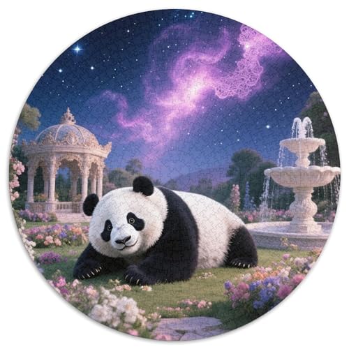 Panda 1000 Stück Puzzle Stressabbau Spielzeug Für Familienpuzzle Süße Haustiere Circular Puzzle Puzzle-Spiele Wand Dekoration Geschenk 1000pcs (67.5x67.5cm) von XDDBYUIZP
