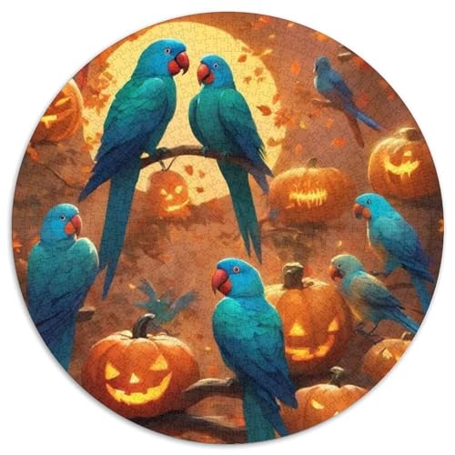 Papagei 1000 PCS Puzzles Stressabbau Spielzeug Für Familienpuzzle Vögel Circular Puzzle Puzzle-Spiele Wand Dekoration Geschenk 1000pcs (67.5x67.5cm) von XDDBYUIZP