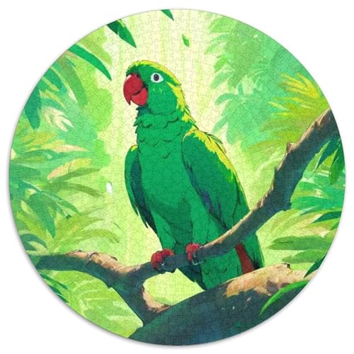 Papagei 1000 Stück Puzzle Für Erwachsene Und Kinder Jahren Vögel Rund Puzzle Puzzle-Spiele Wand Dekoration Geschenk 1000pcs (67.5x67.5cm) von XDDBYUIZP