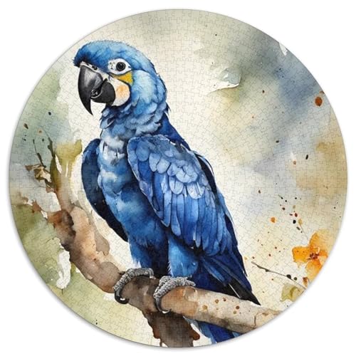 Papagei 1000 Stück Puzzle VerringerterDruck Vögel Rundes Puzzle Puzzle-Spiele Wand Dekoration Geschenk 1000pcs (67.5x67.5cm) von XDDBYUIZP