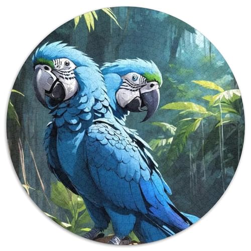 Papagei 1000 Stück Puzzles Für Erwachsene Und Kinder Jahren Vögel Rundes Puzzle Puzzle-Spiele Wand Dekoration Geschenk 1000pcs (67.5x67.5cm) von XDDBYUIZP