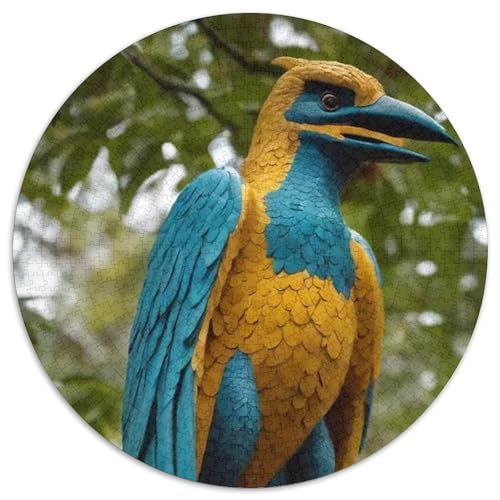 Papagei 1000 Stück Puzzles Stressabbau Spielzeug Für Familienpuzzle Vögel Rundes Puzzle Puzzle-Spiele Wand Dekoration Geschenk 1000pcs (67.5x67.5cm) von XDDBYUIZP