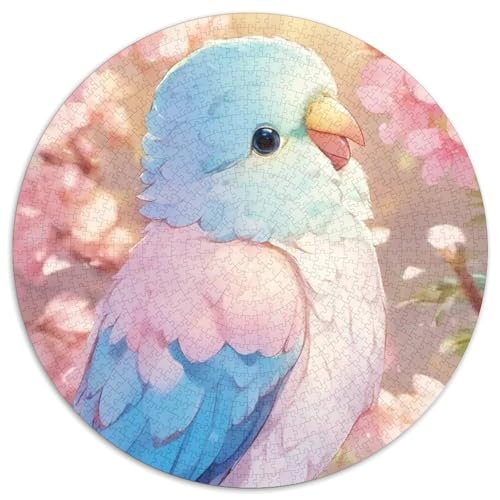 Papagei 1000 Stück Puzzles VerringerterDruck Vögel Circular Puzzles Puzzle-Spiele Wand Dekoration Geschenk 1000pcs (67.5x67.5cm) von XDDBYUIZP