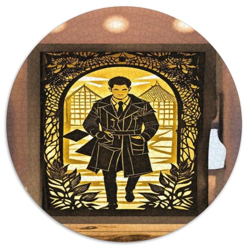 Papierschneidungen Kunst 1000 PCS Puzzle Stressabbau-Spielzeug Für Erwachsene Kinder Kunstwerke Circular Puzzle Puzzle-Spiele Wand DekoRatteteteion Geschenk 1000pcs (67.5x67.5cm) von XDDBYUIZP