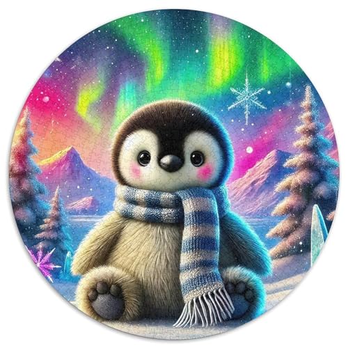 Pinguin 1000 Stück Puzzles Circular Puzzle Puzzle-Spiele Wand Dekoration Geschenk (67.5x67.5cm) von XDDBYUIZP