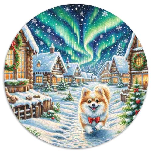 Pommern 1000 Stück Puzzles Circular Puzzle Puzzle-Spiele Wand Dekoration Geschenk (67.5x67.5cm) von XDDBYUIZP