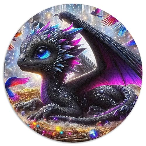 Pterosaurusus 1000 PCS Puzzles Stressabbau Spielzeug Für Familienpuzzle Circular Puzzle Puzzle-Spiele Wand Dekoration Geschenk (67.5x67.5cm) von XDDBYUIZP
