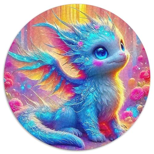 Pterosaurusus 1000 Stück Puzzles Circular Puzzle Puzzle-Spiele Wand Dekoration Geschenk (67.5x67.5cm) von XDDBYUIZP