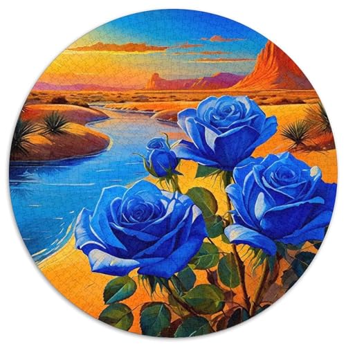 Rose 1000 PCS Puzzles Stressabbau Spielzeug Für Familienpuzzle Rundes Puzzle Puzzle-Spiele Wand Dekoration Geschenk (67.5x67.5cm) von XDDBYUIZP