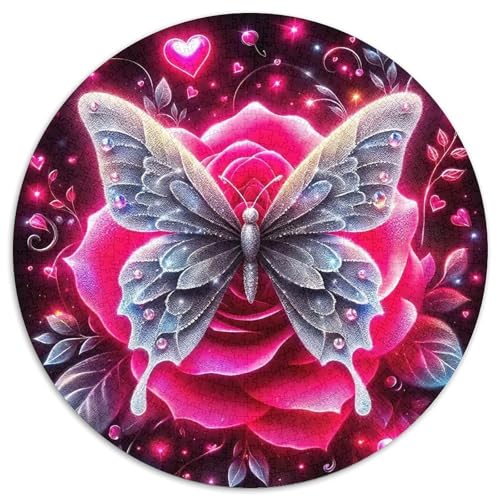 Rose 1000 Stück Puzzle Stressabbau Spielzeug Für Familienpuzzle Circular Puzzle Puzzle-Spiele Wand Dekoration Geschenk (67.5x67.5cm) von XDDBYUIZP