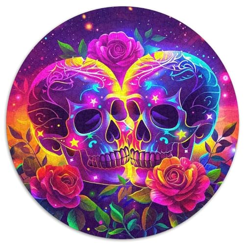 Rose 1000 Stück Puzzles Circular Puzzle Puzzle-Spiele Wand Dekoration Geschenk (67.5x67.5cm) von XDDBYUIZP