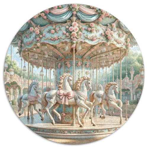 Rotierende Trojaner 1000 PCS Puzzle Stressabbau-Spielzeug Für Erwachsene Kinder schön Rundes Puzzle-Spiele Wand DekoRatteteion Geschenk (67.5x67.5cm)​ von XDDBYUIZP