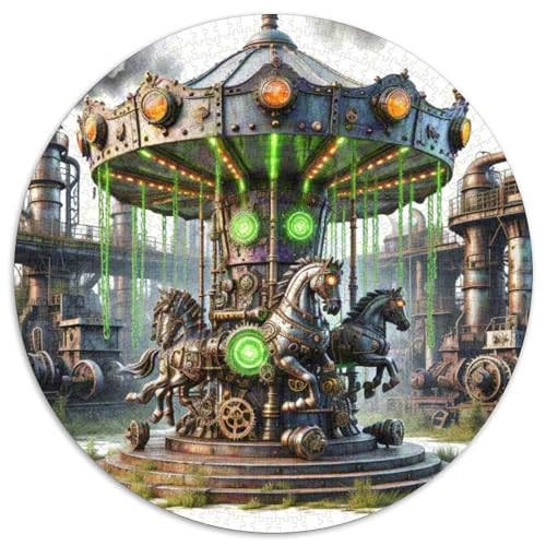 Rotierende Trojaner 1000 Stück Puzzles VerringerterDruck schön Circular Puzzle-Spiele Wand DekoRatteteion Geschenk (67.5x67.5cm)​ von XDDBYUIZP