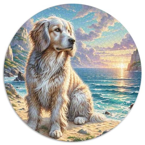 Saluki 1000 Stück Puzzles Stressabbau Spielzeug Für Familienpuzzle Rundes Puzzle Puzzle-Spiele Wand Dekoration Geschenk (67.5x67.5cm) von XDDBYUIZP