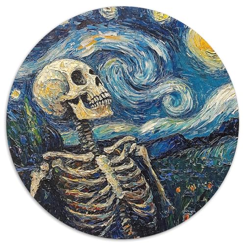 Skeleton 1000 Stück Puzzle Für Erwachsene Und Kinder Rundes Puzzle Spiele Wand Dekoration Geschenk (67.5x67.5cm)​ von XDDBYUIZP