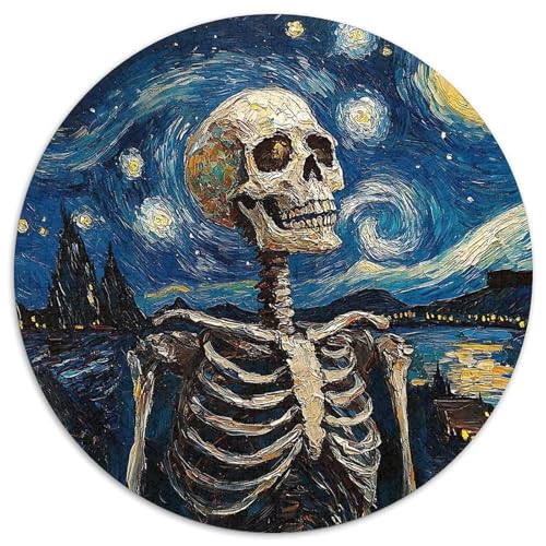 Skeleton 1000 Stück Puzzle Stressabbau Spielzeug Für Familien Rundes Puzzle Spiele Wand Dekoration Geschenk (67.5x67.5cm)​ von XDDBYUIZP