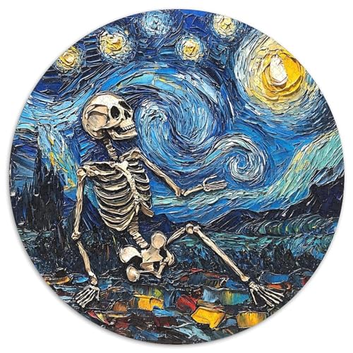 Skeleton 1000 Stück Puzzle Verringerter Druck Rundes Puzzle Spiele Wand Dekoration Geschenk (67.5x67.5cm)​ von XDDBYUIZP