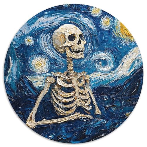 Skeleton 1000 Stück Puzzle Verringerter Druck Rundes Puzzle Spiele Wand Dekoration Geschenk (67.5x67.5cm)​ von XDDBYUIZP