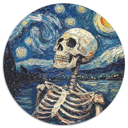 Skeleton 1000 Stück Puzzle Verringerter Druck Rundes Puzzle Spiele Wand Dekoration Geschenk (67.5x67.5cm)​ von XDDBYUIZP
