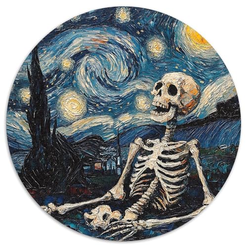 Skeleton 1000 Stück Puzzles VerringerterDruck Circular Puzzles Puzzle-Spiele Wand Dekoration Geschenk 1000pcs (67.5x67.5cm) von XDDBYUIZP